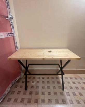 Mobile bagno con piano in legno