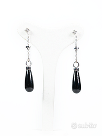 Orecchini pendenti con onice