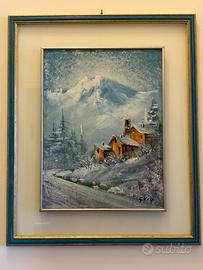 quadro paesaggio invernale
