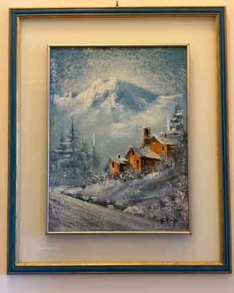quadro paesaggio invernale