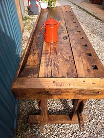 banco da falegname restaurato 