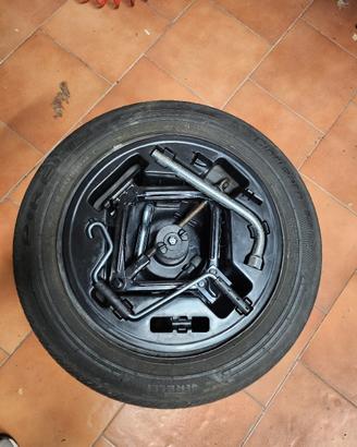 Ruota completa 15” 175/65R15 + kit ruotino scorta 