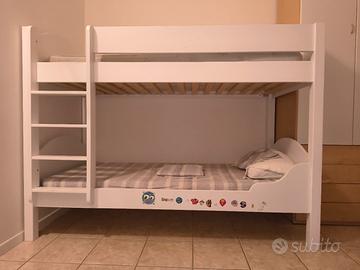 Letto castello bianco