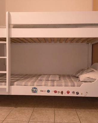 Letto castello bianco