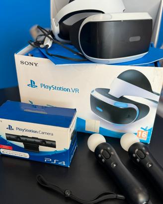 PlayStation VR PS4 Conpleto+ Camera + 2 Move + Box
