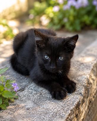 Due femmine gattine 3 mese hanno bisogna una famig
