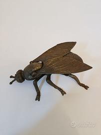 Mosca posacenere in ottone vintage anni '60
