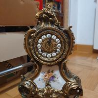 OROLOGIO DA TAVOLO in bronzo dorato - anni 40