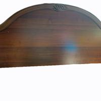 letto matrimoniale   tinta noce  senza reti