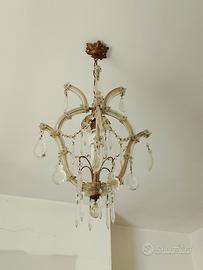 lampadario in vetro Murano anni 40