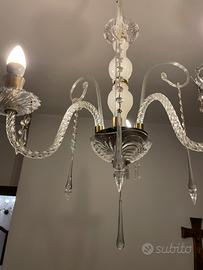 Lampadario in cristallo