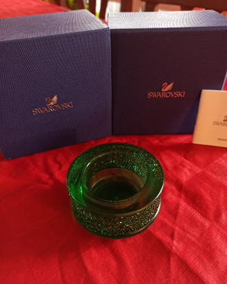 Swarovski Shimmer Tea Light Green