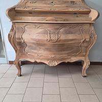 como'  barocco piemontese  in noce nazionale