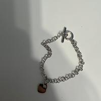 bracciale a catena col cuore