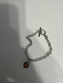 bracciale a catena col cuore