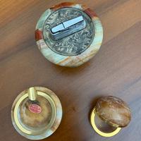 Accendino e posacenere in onice, anni’60