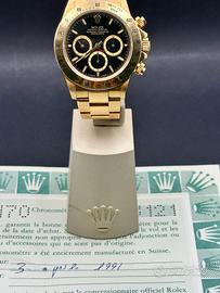 Rolex Daytona 16528 oro 18kt Zenith full set