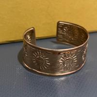 Bracciale da schiava vintage sole dorato