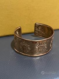 Bracciale da schiava vintage sole dorato