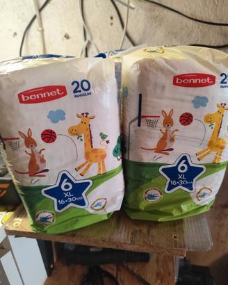 pannolini  tg 6 XL Bennet