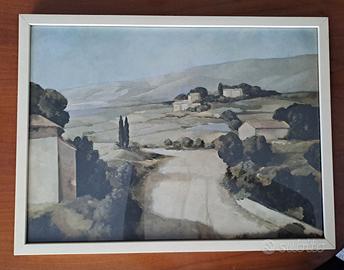 Quadro Stampa "Paese d'Abruzzo" F. Trombadori