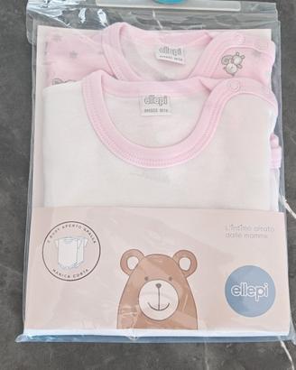 Set 2 Body Neonato Ellepi - 9 Mesi (74 cm)