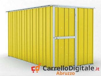 deposito attrezzi giardino 175x307cm 5,4mq giallo