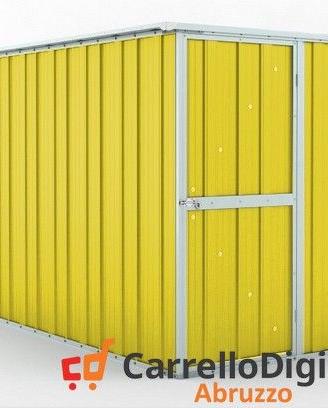 deposito attrezzi giardino 175x307cm 5,4mq giallo