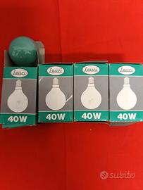 4 Lampadine Leuci 40 W color verde
