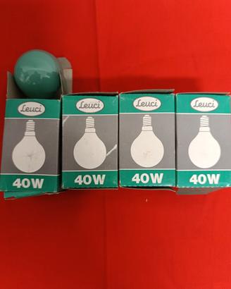 4 Lampadine Leuci 40 W color verde