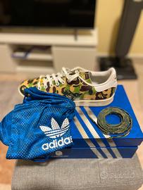 Adidas Stan Smith BAPE 42 2/3  nuove con accessori
