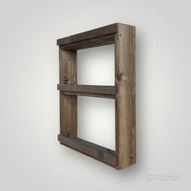 PORTASPEZIE DA PARETE IN LEGNO FATTO A MANO