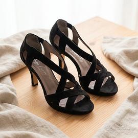 Sandali, Guya Ferri, 39, pelle, nero