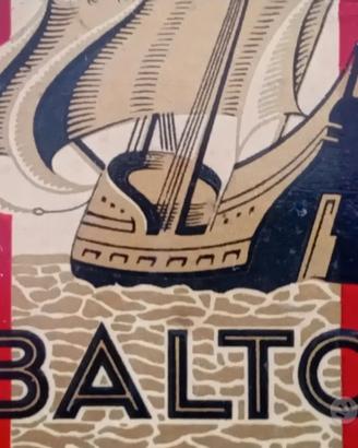 VECCHIA SCATOLA DI LATTA "BALTO" VINTAGE 
