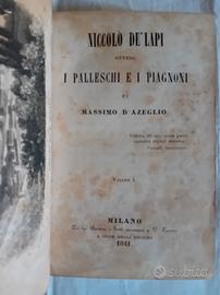 Massimo d'Azeglio Niccolò de' Lapi 1841 1^Edizione