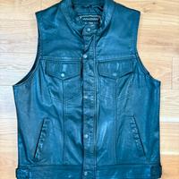 Gilet in pelle Biker