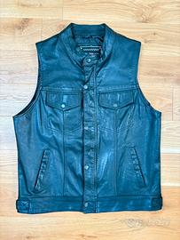 Gilet in pelle Biker