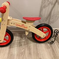 Bicicletta senza pedali in legno Legnoland nuova