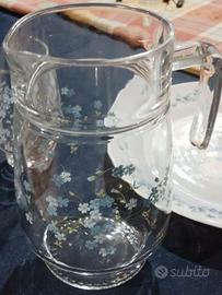 BICCHIERI FIORI VINTAGE, non spedisco