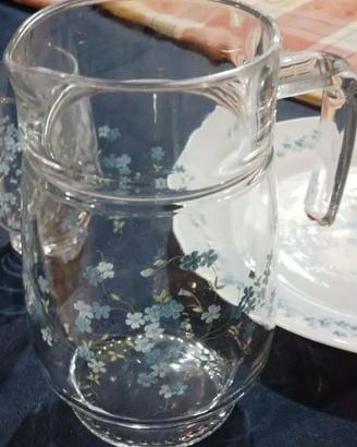 BICCHIERI FIORI VINTAGE, non spedisco