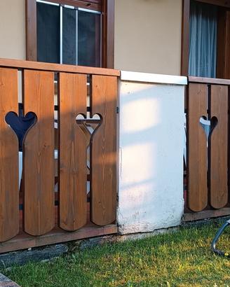 tavolette legno e corrimano per terrazzi 