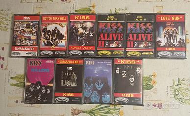 Lotto musicassette kiss  ed.italiana anni 70-80