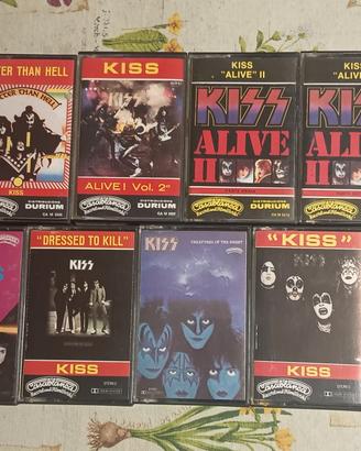 Lotto musicassette kiss  ed.italiana anni 70-80