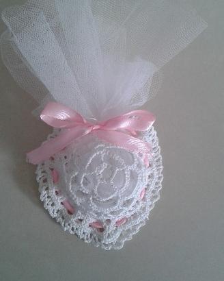 Bomboniera portaconfetti per nascita e battesimo a