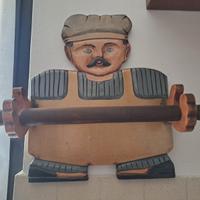 Porta rotolo scottex in legno