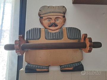 Porta rotolo scottex in legno