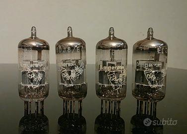 Quartetto sel valvole NOS AMPEREX Bugle-Boy ECC88