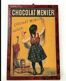 Quadretto pubblicitario Chocolat Menier 