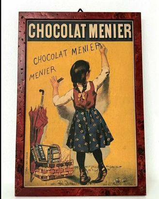 Quadretto pubblicitario Chocolat Menier 