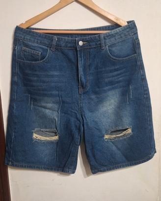 Pantaloncino di jeans denim
